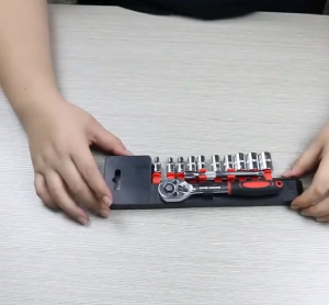 KUNCI SOK 12PCS DR 1/4" inci KUNCI SOCK SET RATCHET SOCKET SET SHOCK MURAH KUNCI SOKET HOBI 12 PCS MURAH