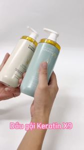 Bộ Dầu Gội Xả Biotin Collagen Voudioty Keratin x9 Phục Hồi Tóc Hư Tổn Chính hãng