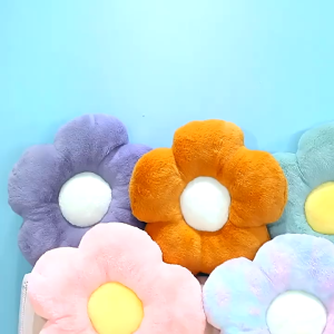 Villagee 35cm/45cm Extra Large Size cute soft Cushion Sofa PP Cotton Plush Round Flower Birthday Gifts F5P-0048