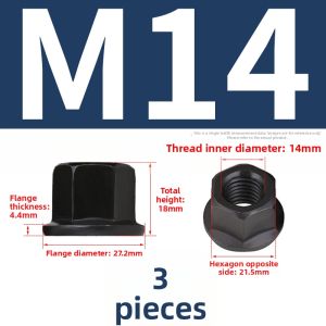 BAIRUITE | High-pressure Hex Flange Nuts Thickened with Washer M8