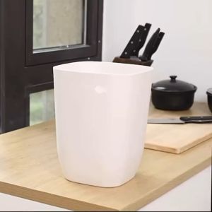 Household Trash Can Bathroom Toilet Plastic Trash Bin Kitchen Garbage Bucket Dustbin Tidy & Easy to Use Daily