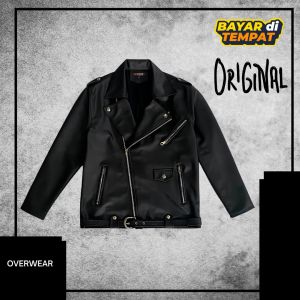 Jaket motor pria wanita anti angin jacket kulit windbreaker touring harian skena