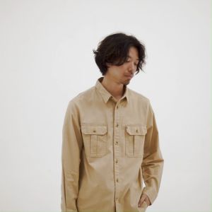 M.Gee Kemeja Pria Lengan Panjang Outdoor Mgee Ori CAMPER C007 KHAKY