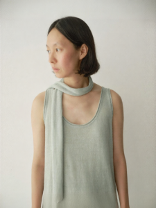 INSIS FEMME | 2026 Spring Thin Knit Long Scarf Simple Literary