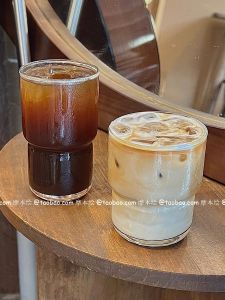 Ins Style Stackable White Coffee Cup Heat Resistant Glass Beverage Juice Cup with Latte Art for Americano Cold Brew