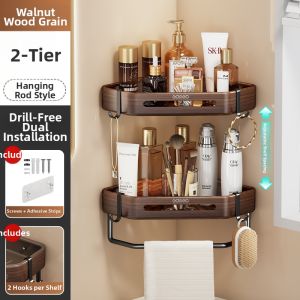 WEIMEIYUAN | Punch-free Bathroom Triangle Shelf Dual-layer