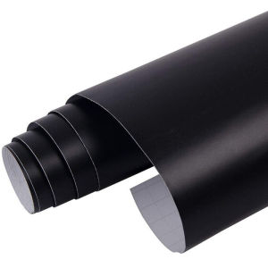 Premium Black Matte Car Wrap Vinyl Roll with Air Release DIY Self Adhesive Decal Sticker