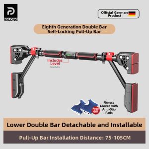 REXUELONG | No-Drilling Pull-Up Training Bar