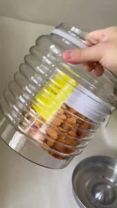 Toples Kaca Polycarbonate Multifungsi dengan Tutup Stainless Steel 6 Liter - DLX Kamma