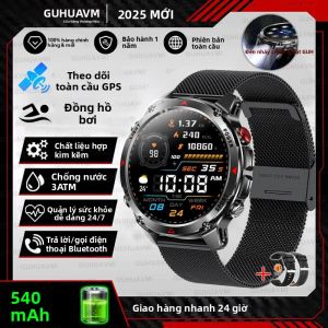 Đồng Hồ Thông Minh Thể Thao T-Rex 3 2025 Màn Hình AMOLED Mới GPS Chống Nước Theo Dõi Sức Khỏe Cuộc Gọi BT Nam Nữ Đồng Hồ Bơi Với Chức Năng Theo Dõi Nhịp Tim