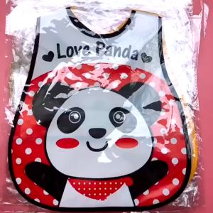 Yếm Ăn Dặm Chống Thấm Nước Cho Bé – Thiết Kế Cổ Thuyền 3 Lỗ Hoạt Hình Dễ Thương Mềm Mại An Toàn