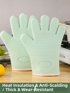 TAFUMAN | Heat Resistant Silicone Oven Mitts for Baking and Kitchen Use