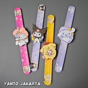 Jam Tangan Anak Perempuan LED Jepret Karakter Kartun