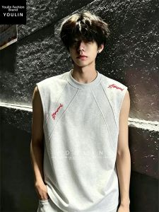 YOULIN | Embroidered Letter American Style Sleeveless Vest