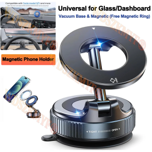 NEW Vacuum/Drip Gel Magnet Phone Bracket Multi-angles Adjustment Strong Magnetic Suck Foldable Car Holder For Navigation Stand