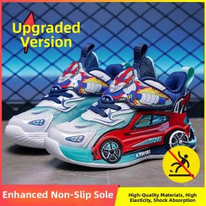 KUOBURENSHENG | Light-up Anti-slip Cool Car Design Kids Sports Shoes