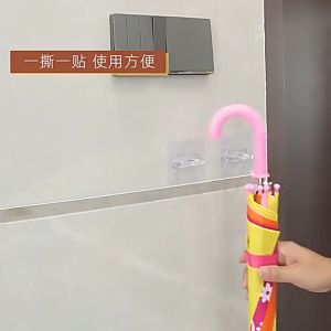 Multifunctional Powerful Clear Circle Hook Shelves Wall Mounted