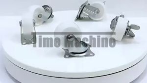 1.5" - 3" White Heavy-Duty Caster Wheel With Brake/Fixed/Swivel Without Lock Feet Wheel