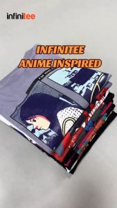 Infinitee Anime Inspired Oversized T Shirt For Men Women oversize plus size shirt tshirt top tops loose fit over size over sized round neck crew neck crewneck graphic shirts tee tees casual daily wear fashion clothing