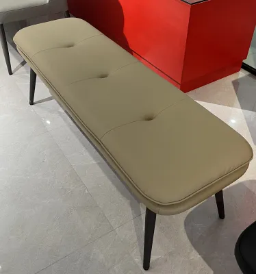 DUOBAOFUXING | Modern Minimalist Soft-padded Dining Bench with Backrest