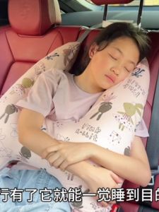 Car Travel Neck Support Pillow Student Sleep Aid Rear Seat Cushion Prevent Strangulation Long Distance Private Car Rear Seat Neck Protector