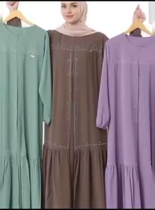 BISA COD GAMIS MURAH CUCI GUDANG 2 pcs 60 ribu | BAJU ABAYA MEWAH LEBARAN 2025 TERBARU JUMBO XXXXL BAHAN CRINGKLE BUSUI VIRAL