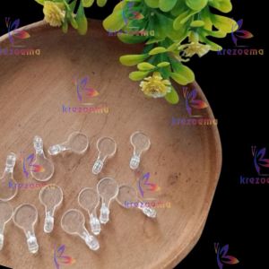 Tempelan Bening & Putih Doff Untuk Clay tersedia berbagai macam tempelan clay