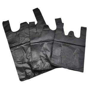 ถุงขยะพลาสติกแบบถือได้หนาพิเศษสำหรับใช้ในครัวเรือน ถุงขยะแบบถือได้ขนาดกลาง ขนาดใหญ่ สีดำ ราคาประหยัด เหมาะสำหรับใช้ในธุรกิจ