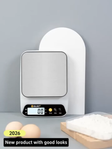 5kg/1g Stainless Steel Kitchen Household Baking Scale Electronic Scale Digital Food Coffee Weighing Battery Powered
