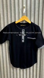 Atasan Kurta Kaos Katun Premium Usia 5-16Tahun