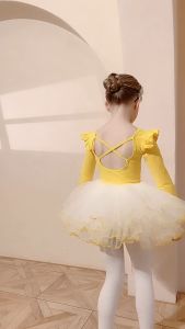 Váy Múa Ba Lê Cộc Tay Dài Tay KIDSBALLET Cho Bé Váy Khiêu Vũ Trẻ Em Váy Múa Trẻ Em Đầm Múa Cho Bé