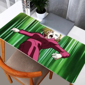 Bandai | DBZ Dragon Ball Android 18 Mouse Pad Gaming Large Dywan Gamer Keyboard Desk Mat Table Carpet Mousepad XXL for Computer