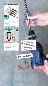 Clamp baja dudukan mesin bor penjepit mata bor bobok kayu