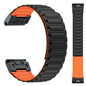 26mm Magnetic Silicone Band For Garmin Fenix E 8 51mm 7X Pro 6X Pro 5X Plus/Enduro 2/Epix Pro 51mm instinct 2 X Strap Bracelet