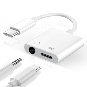 2in1 Audio Adapter USB C to 3.5 mm Jack Type-C/Dual Type C Jack Charging Aux Cable For Samsung Xiaomi Wired Earphones Connector