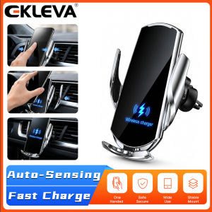 EKLEVA For All Phone 15W Wireless Charger Automatic Car Phone Holder Support Intelligent Infrared for Air Vent Mount Charging Stents