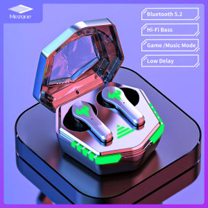 Mezone N35 Bluetooth 5.2 earphones gaming wireless earphones stereo bass low latency dual-mode physical noise reduction microphone smooth and long battery life