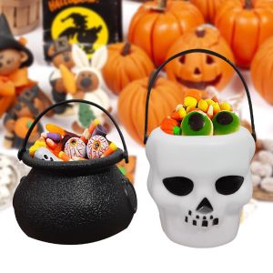 Dizoey Halloween Candy Bucket Mini Handbag Childrens Toys Bucket Halloween Party Decorations Kids Toy