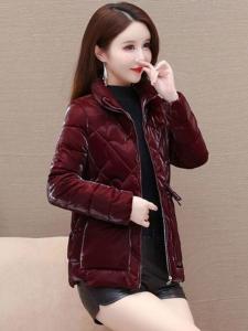 New Womens Short Cotton Jacket Winter Light Warm Comfortable Korean Style Christmas Easy Wear Lightweight Washless Coat