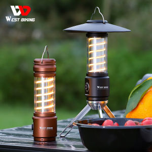 Tây cắm trại đạp xe ánh sáng Lều đèn LED chống nước đèn lồng treo xách tay Cắm Trại Ngoài Trời ánh sáng có thể sạc lại tay đèn với móc đêm đi bộ đường dài