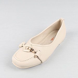 Giày Đơn Đế Phẳng Bằng Da Mềm Mũi Vuông Khóa Kim Loại Thường Ngày Cho Phụ Nữ Đi Xe Hơi