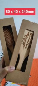 Kraft box with open window gift box souvenir box and others 80 x 40 x 240mm