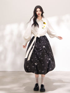 KEIKO | Elegant Puff Sleeve Fall Office Shirt