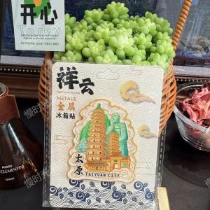 Travel Souvenir Creative 3D Metal Fridge Magnet Black Monkey King Iconic Landmark Tourist Gift from Shanxi Taiyuan