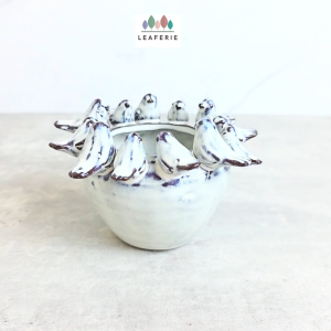 The Leaferie Trinity Bird plant pots (2 sizes). flowerpot . flowerpots . flower pot . planter . planters . Ceramic
