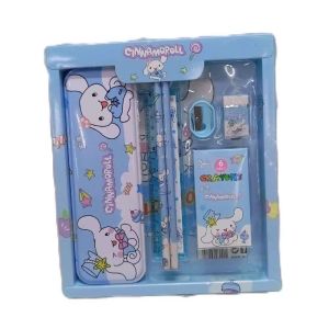 Sanrio Kuromi Kids Stationery Set with Gift Box Pencil Case for Boys and Girls Perfect for School Supplies and Gifts