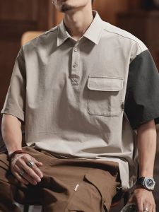 Áo Thun Polo Nam Tay Ngắn Thoáng Khí Mùa Hè Dáng Rộng Thoải Mái Thường Ngày Bằng Vải Nylon Và Spandex