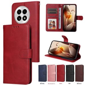 เคสกระเป๋าสตางค์ลายวัวสำหรับ Oneplus 13R 13 12R 12 9 8 Ace 5 3 Pro Nord N100 4 2 CE4 CE3 CE2 CE 2T 2V 3V Lite แบบแม่เหล็ก