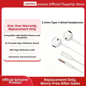 Lenovo | HD Microphone Half In-ear Wired Headphones