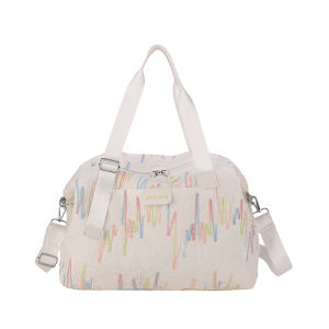 กระเป๋าเดินทางแบบพกพาสำหรับผู้หญิง ความจุขนาดใหญ่ กระเป๋าใส่เสื้อผ้าสำหรับเดินทางระยะสั้น กระเป๋าใส่ของสำหรับออกกำลังกาย กระเป๋าใส่ของสำหรับคลอดบุตร กระเป๋าใส่ของสำหรับเดินทางแบบกันน้ำ